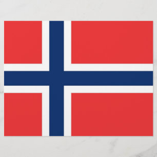 Cabeça-alfanumérica com pavilhão da Noruega