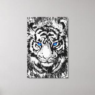 Cabeça Branca Siberiana - Canvas Azul Tigre