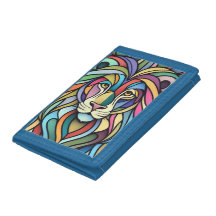 Cabeça Colorida Detalhada do Leão