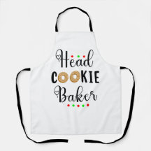 Cabeça Cookie Baker Baking de Natal