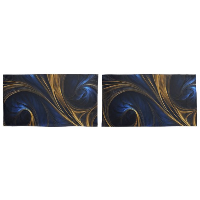 Cabeça de Abstrato Dourada azul (Frente - conjunto)