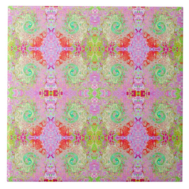 Cabeça de Abstrato retrógrada do pasto verde (Frente)