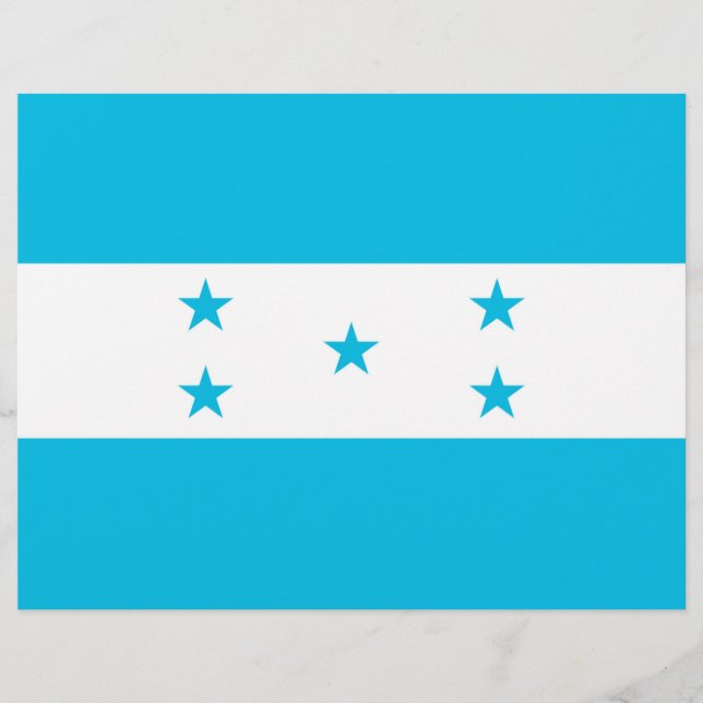 Cabeça de alfabeto com bandeira de Honduras (Frente)