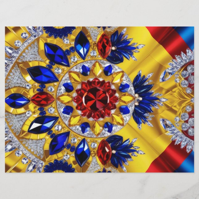 Cabeça de alface com Design de cores romenas (Frente)