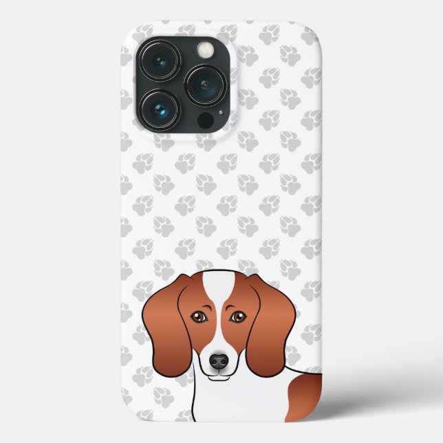 Cabeça de cachorro de desenho animado Dachshund Re (Verso)