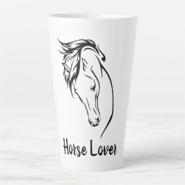 Cabeça De Cavalo Com A Caneca Mane Latte
