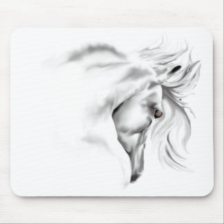 Cabeça de cavalo Mousepad de Whte
