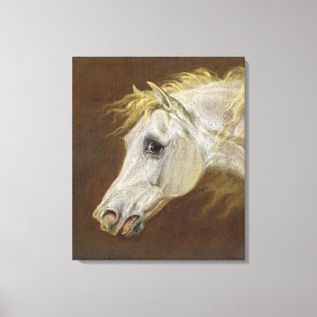 Cabeça de Cinza, Cavalo Árabe (óleo na canvas na p (Frente)