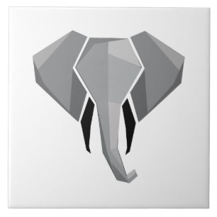 Cabeça de Elefante Geométrica