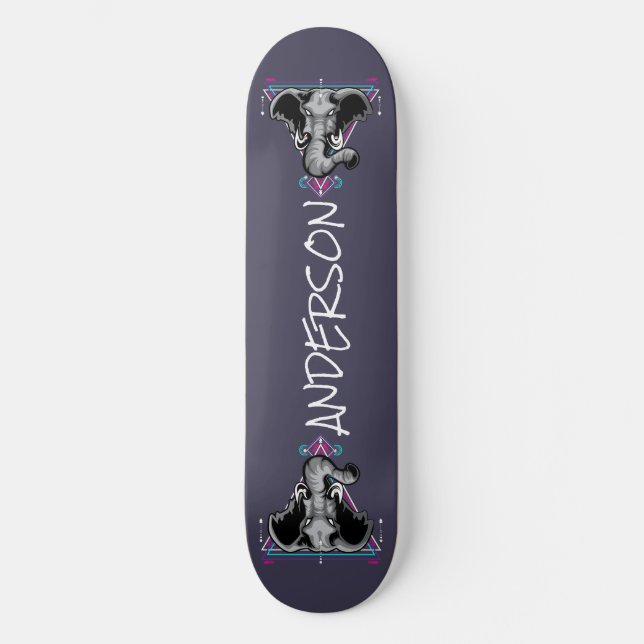 Cabeça de Elefante Personalizada do skate Sagrada (Frente)