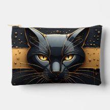 Cabeça de Gato Preto com Design de Gotejamento Dou