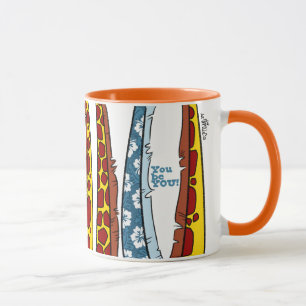 CABEÇA DE GIRAFAS por Jeff Willis Arte Caneca