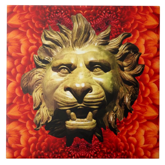 CABEÇA DE LEÃO EM BRONZE Figura de Proa Navio Roma (Frente)