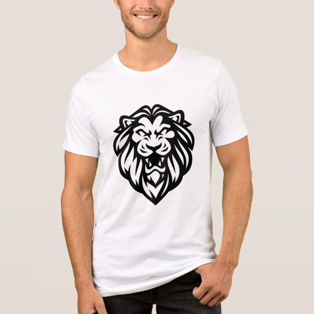 Cabeça de Leão Feroz Gráfico (Frente)