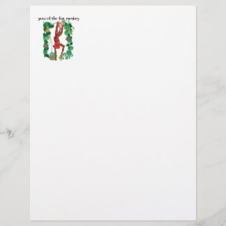 Cabeça de letra personalizada do Macaco-Fogo Chinê