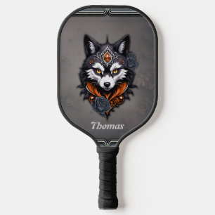 Cabeça de lobo majestoso, terminada em profundidad