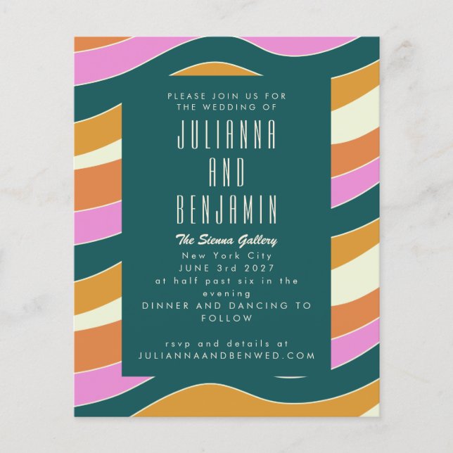 Cabeça De Orçamento Retro Cor-De-Rosa Verdes Linha (Frente)