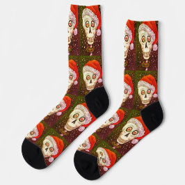 CABEÇA DE PAPAI NOEL MORTA, CAVEIRA, HUMOR DE ESQU