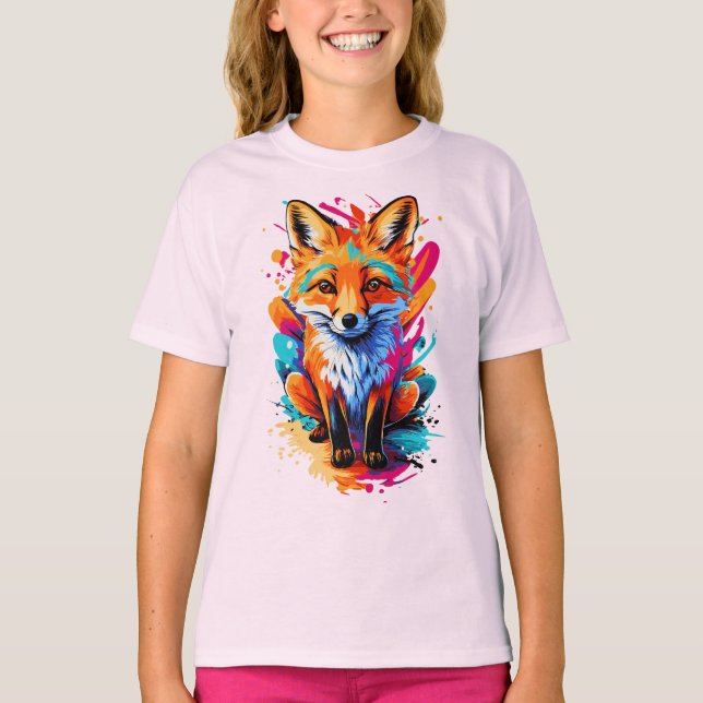 Cabeça De Raposa - Camisa De Raposa - T-Camisas De (Frente)
