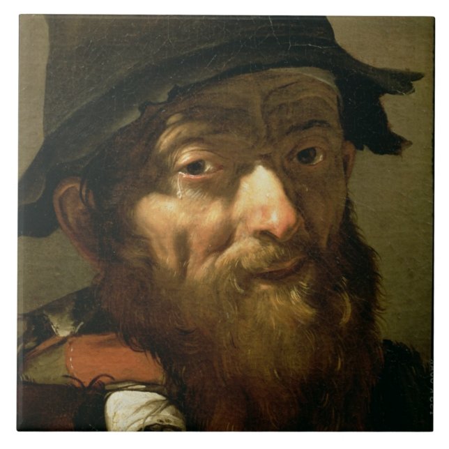 Cabeça de um ancião, detalhe de retrato de um M (Frente)
