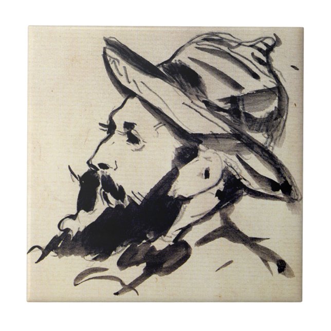 Cabeça de um Homem por Claude Monet, (Frente)