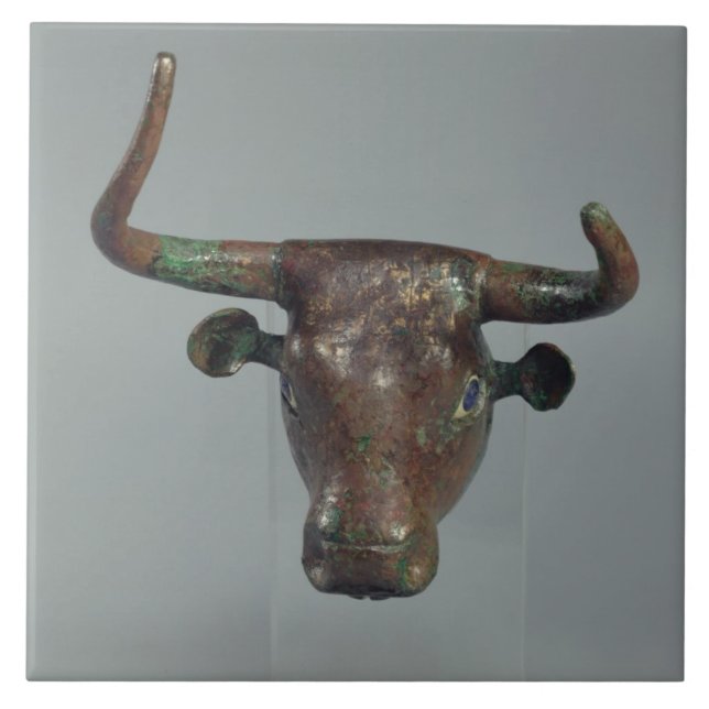 Cabeça de um touro, com inscrição Sumerian real, m (Frente)