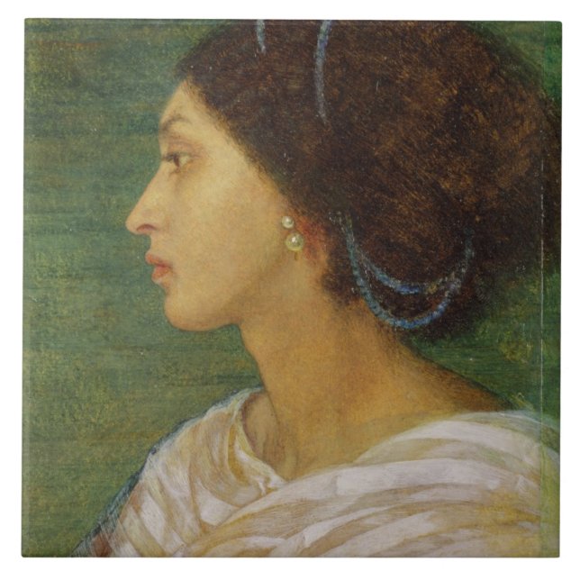 Cabeça de uma mulher do mulato, 1861 (o óleo no (Frente)