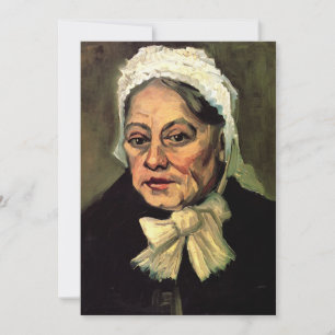 Cabeça de uma Velha com Gorro Branco por Vincent v