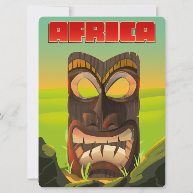 Cabeça Esculpida Africana (Verso)