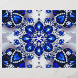 Cabeça Letterhead com Design de cores brancas azui