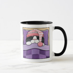 Cabeça sonolento v.01 - caneca lunática do gato