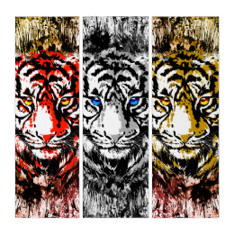 Cabeça Tiger - Facas Tiger - Trabalho de arte Tige