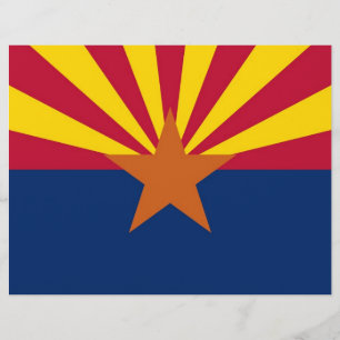 Cabeçalho com a bandeira da arizona