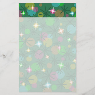 Cabeçalho de papelaria das Luzes de Natal