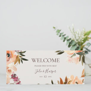 Cabeçalho do Gráfico Floral Beige Inativo