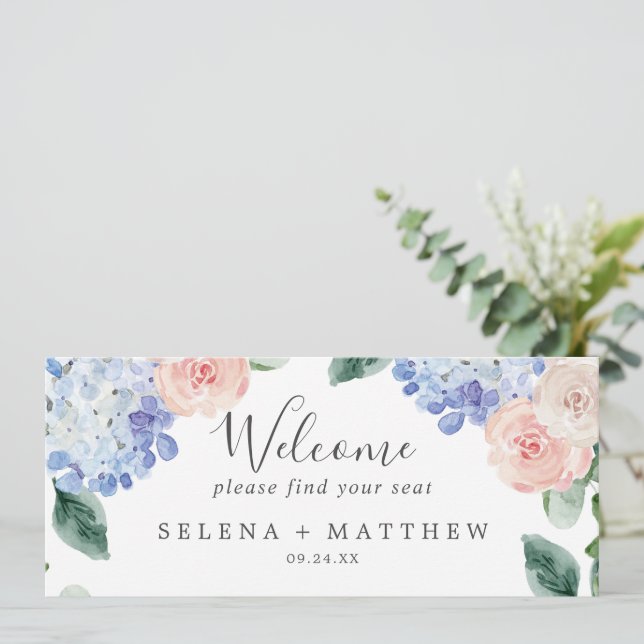 Cabeçalho do Gráfico Sentado Elegante Hydrangea (Em pé/Frente)