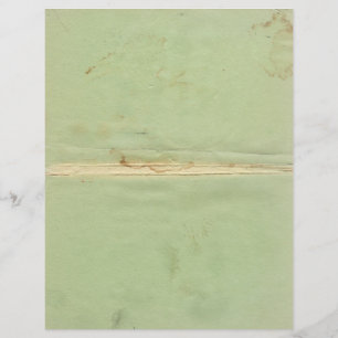 Cabeçalho do papel verde do vintage