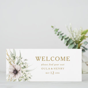 Cabeçalho Geométrico Dourado Eucalipto