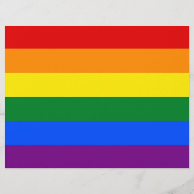 Cabeçalho Letreiro com Sinalizador LGBT Arco-Íris (Frente)