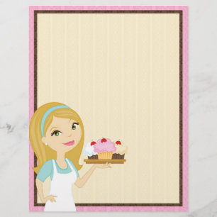 Cabeçalho louro 5 do cupcake D12 do padeiro