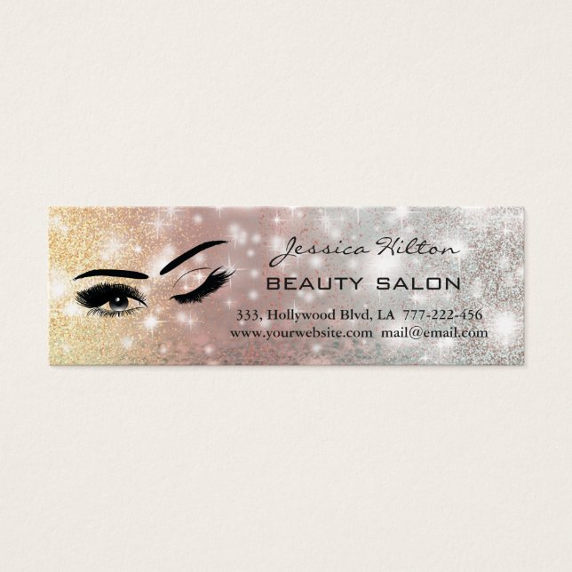 Cabeçalhos elegantes de piscar os olhos da gliteri (Frente)