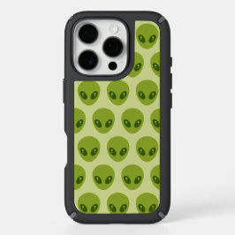 Cabeças de Alienígenas Verdes e Fofos Padrão