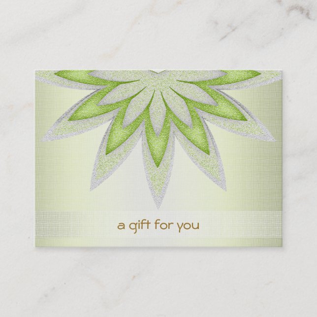 Cabeleireiro de Lotus e certificado de presente (Frente)