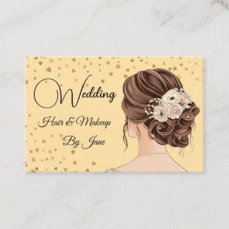 Cabelo de Casamento e Cartão de visita de Makeup