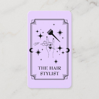 Cabelo de Placa Tarot Stylist Celestial Cartão de