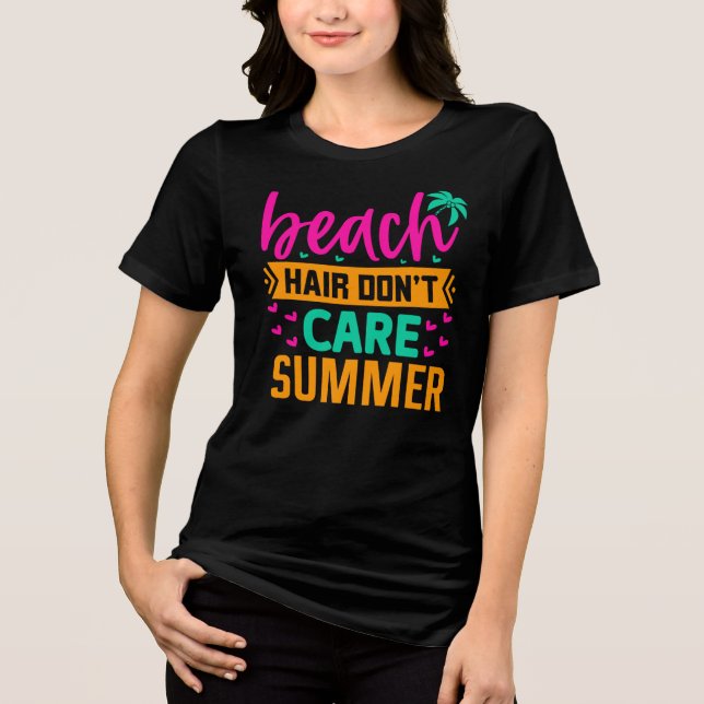 Cabelo de praia Não se importa com o verão-54804 (Frente)