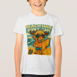 Cabelo de praia, não se importe com T-Shirt para c