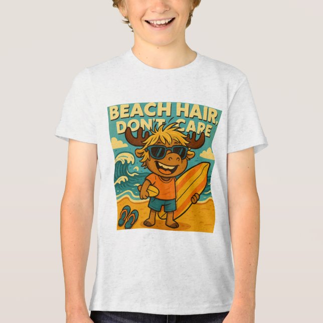 Cabelo de praia, não se importe com T-Shirt para c (Frente)