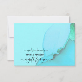 Cabelo do Certificado de Presente e Tinta de Abstr