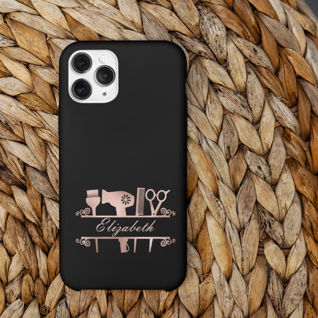 Cabelo estilista Cabelo Salão Monograma Rosa (Criador carregado)